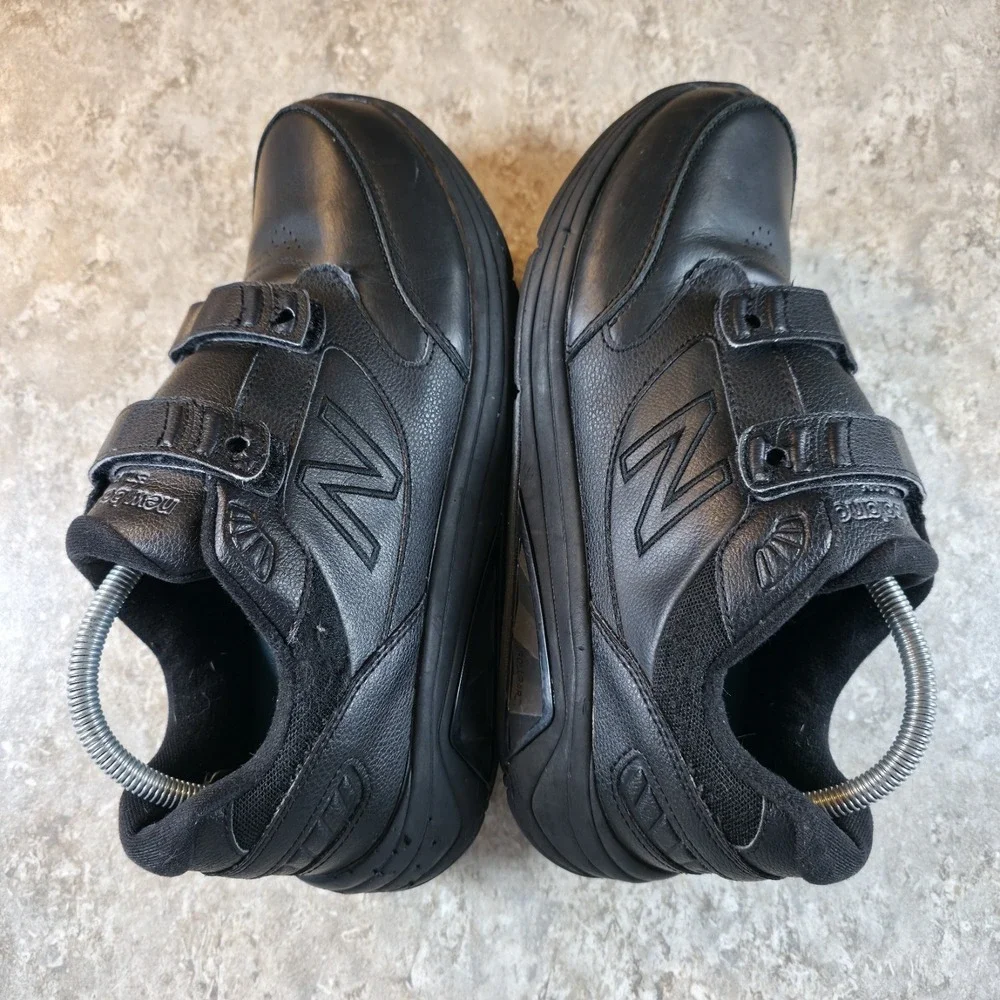 New Balance 928 V3 Mens Size 10.5 Triple Black Hook & Loop Sneaker Shoes Strap